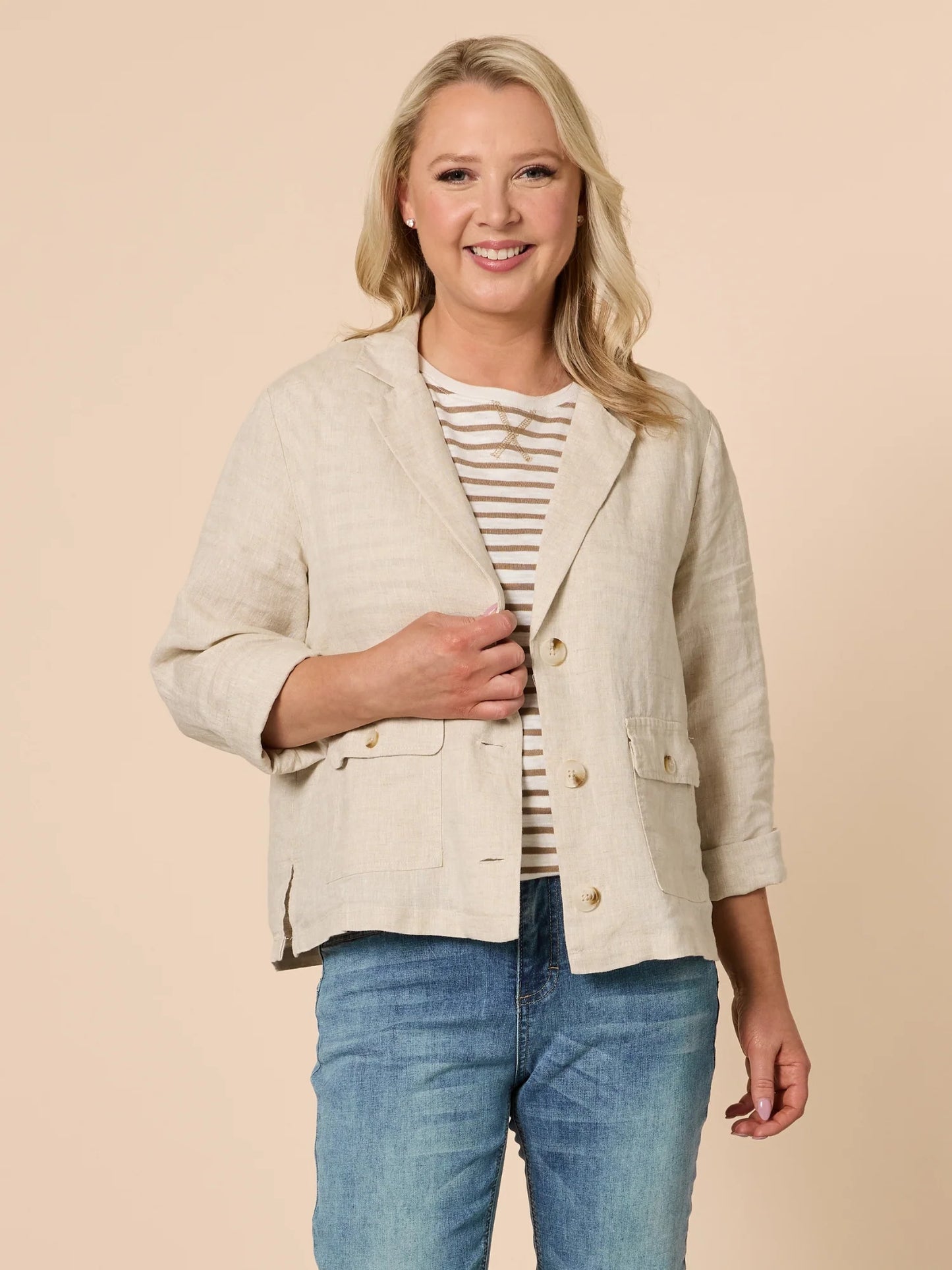 Danielle Linen Jacket
