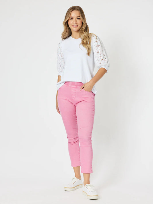 Isabella Cotton Pant Pink
