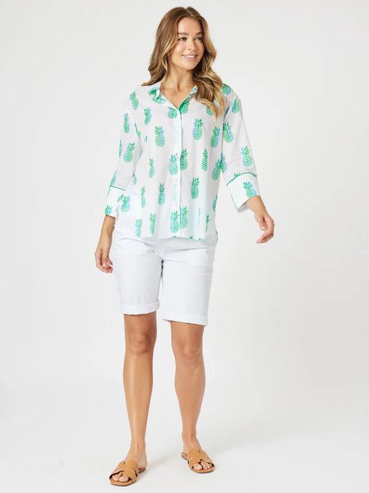 Pineapple Pina Colada Shirt White