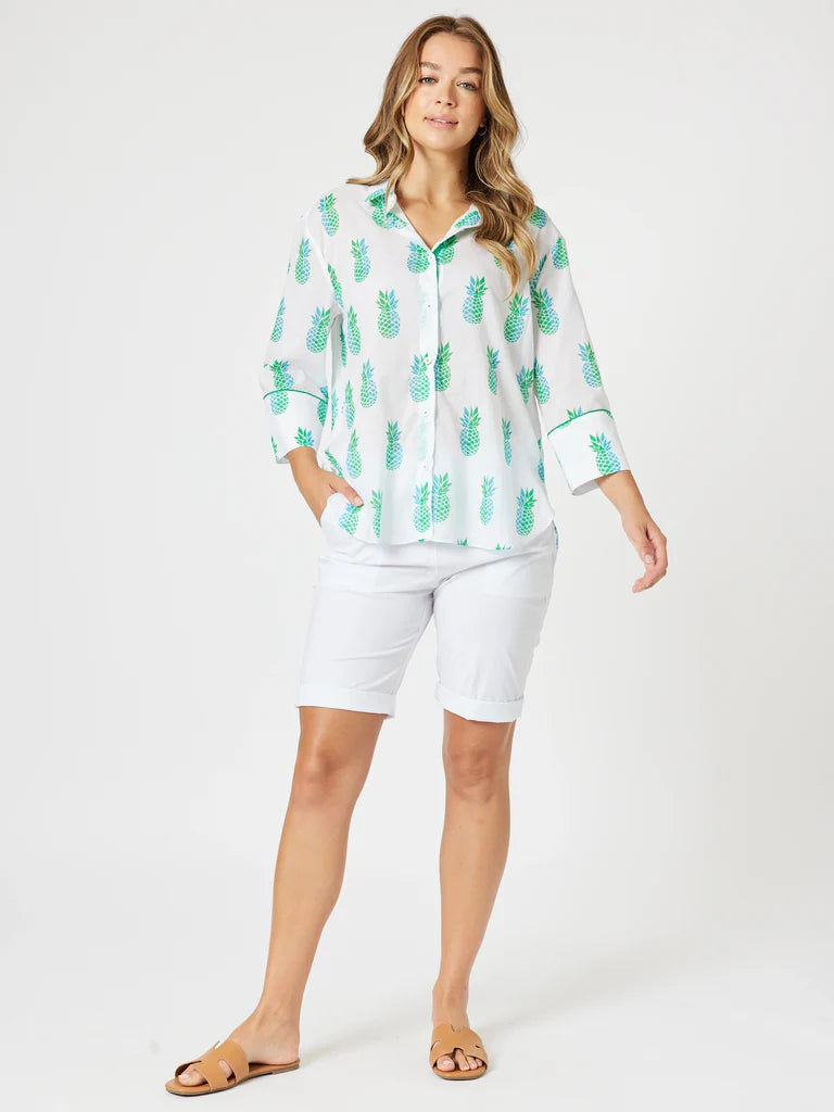 Pineapple Pina Colada Shirt White