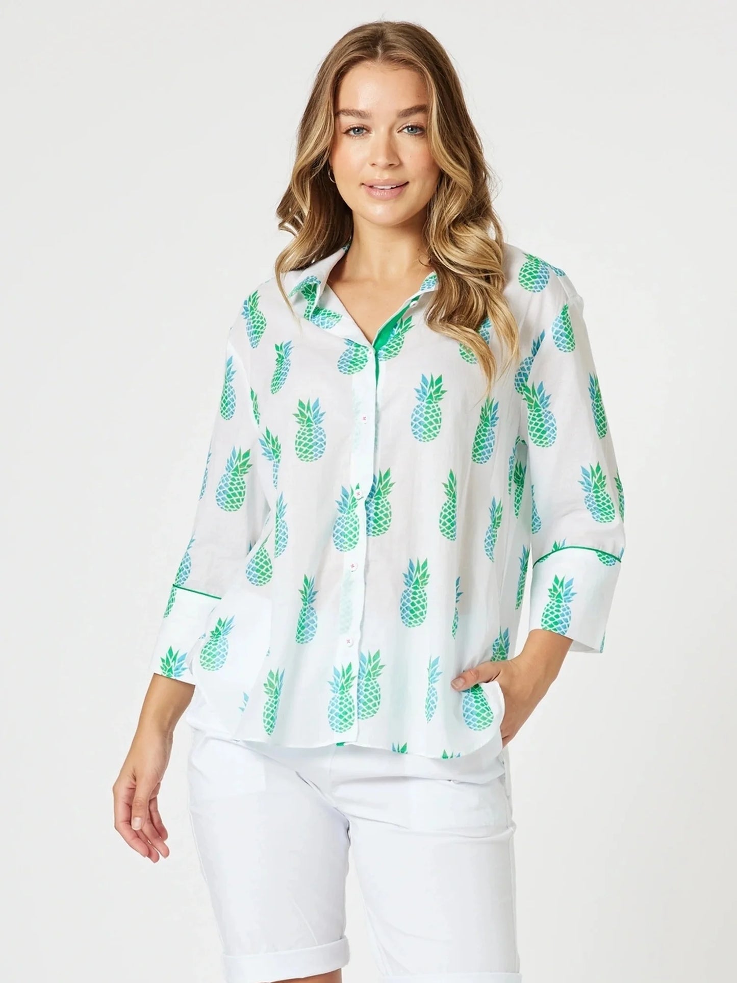 Pineapple Pina Colada Shirt White