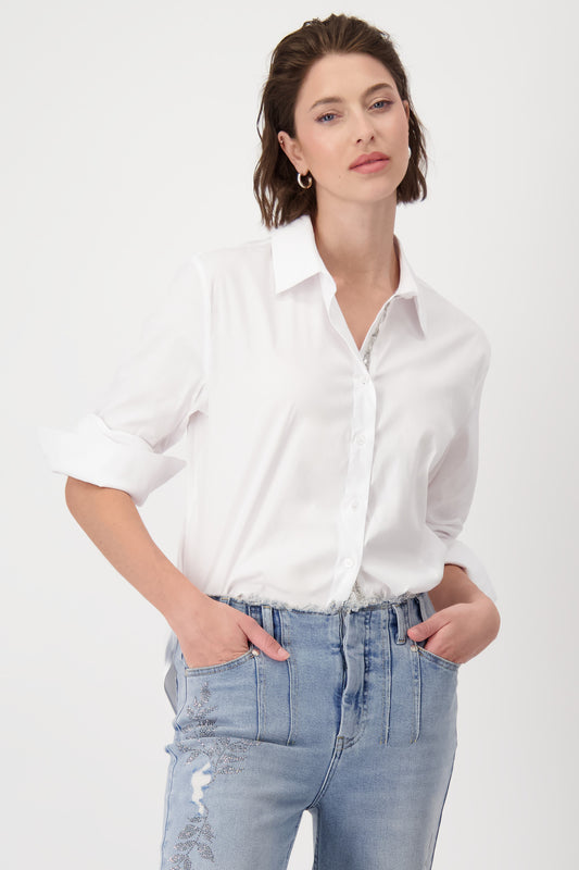 Shirt Collar Blouse White