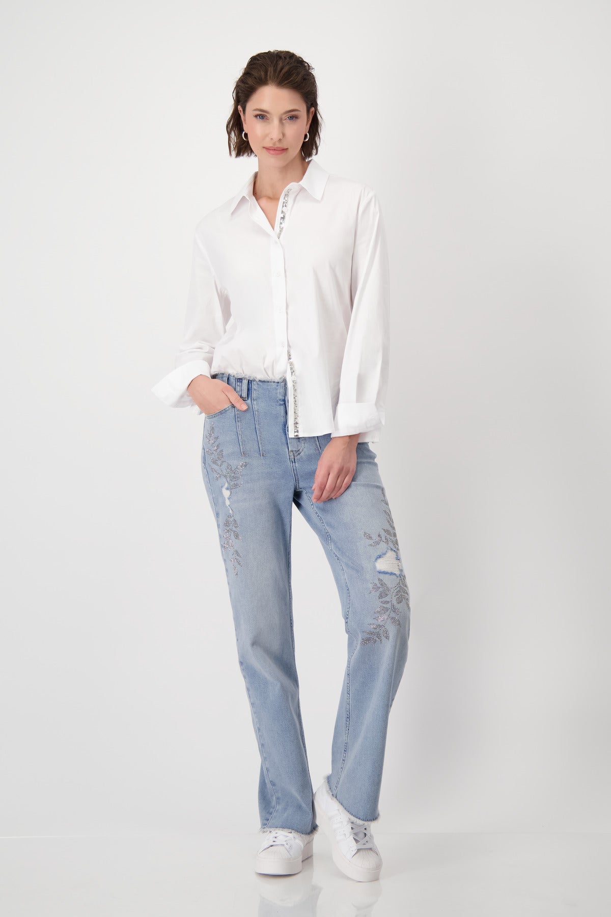 Shirt Collar Blouse White