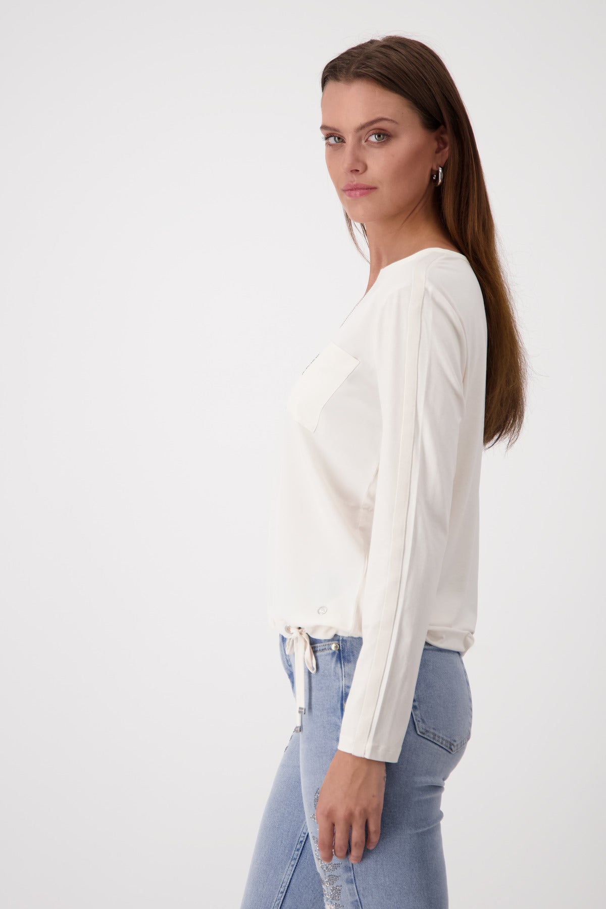 Round Neck Jersey Blouse