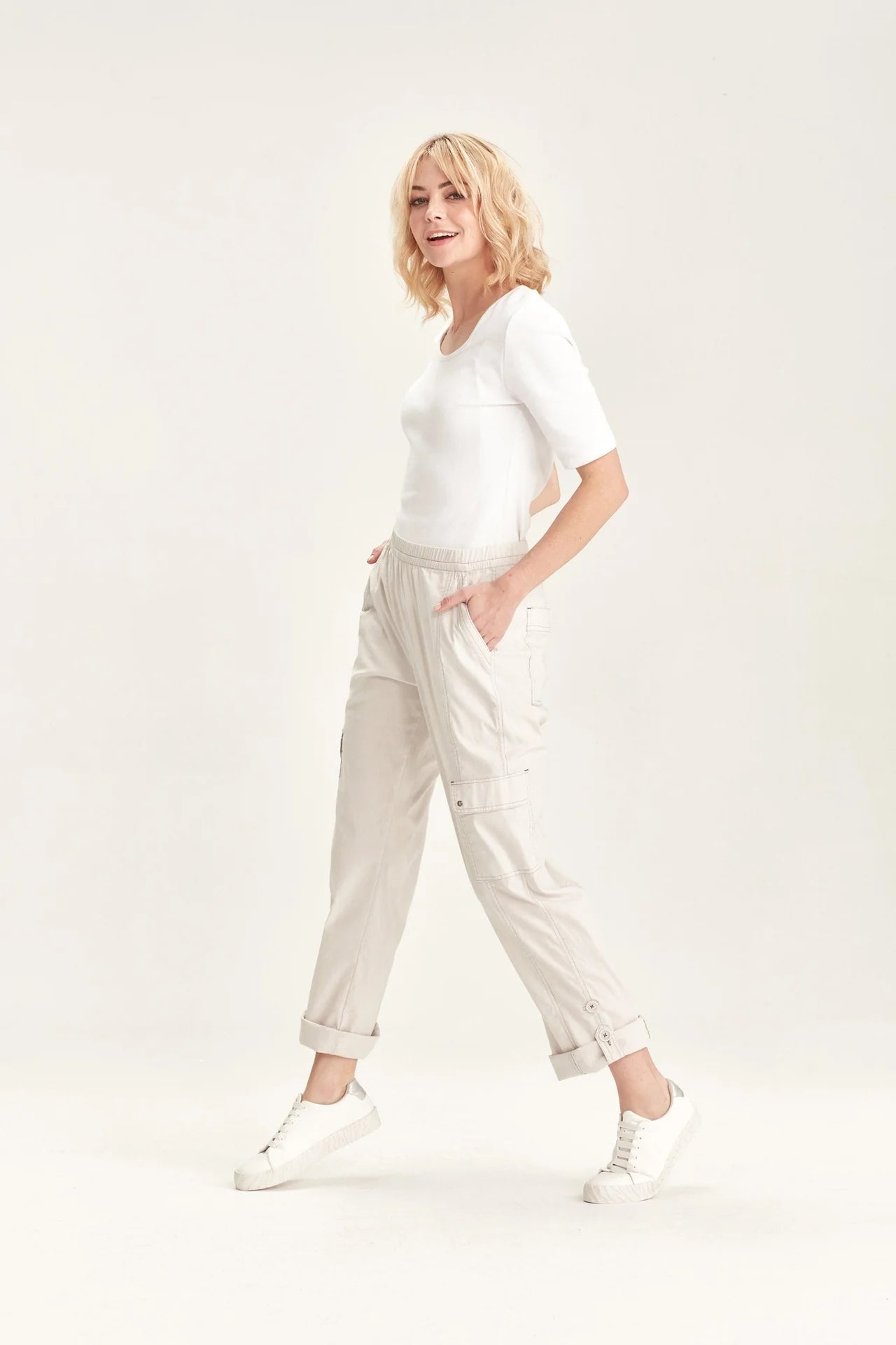 Acrobat Cargo Pant White & Pumice