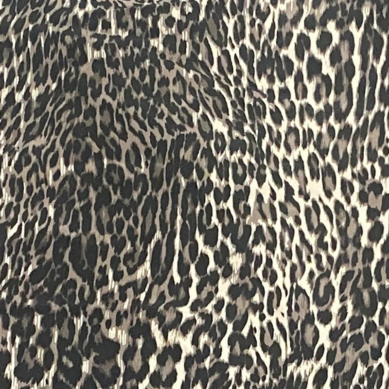 Audrey Dress Praline Panther Print
