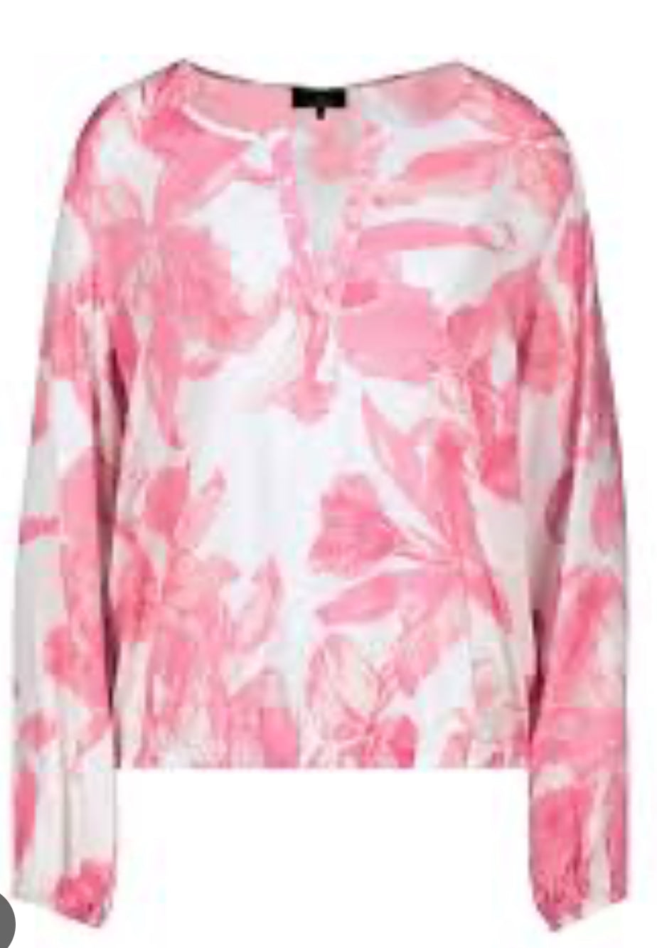 Monari Pink Print Blouse