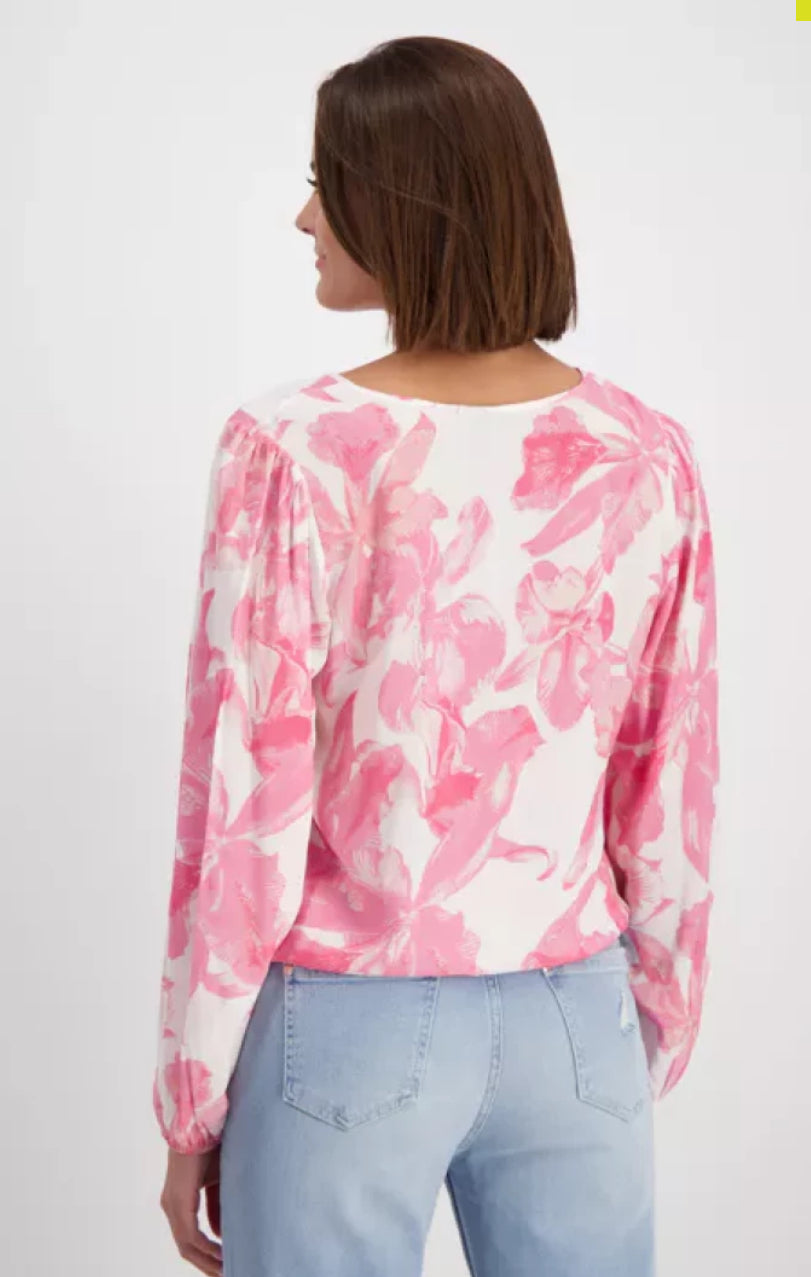 Monari Pink Print Blouse