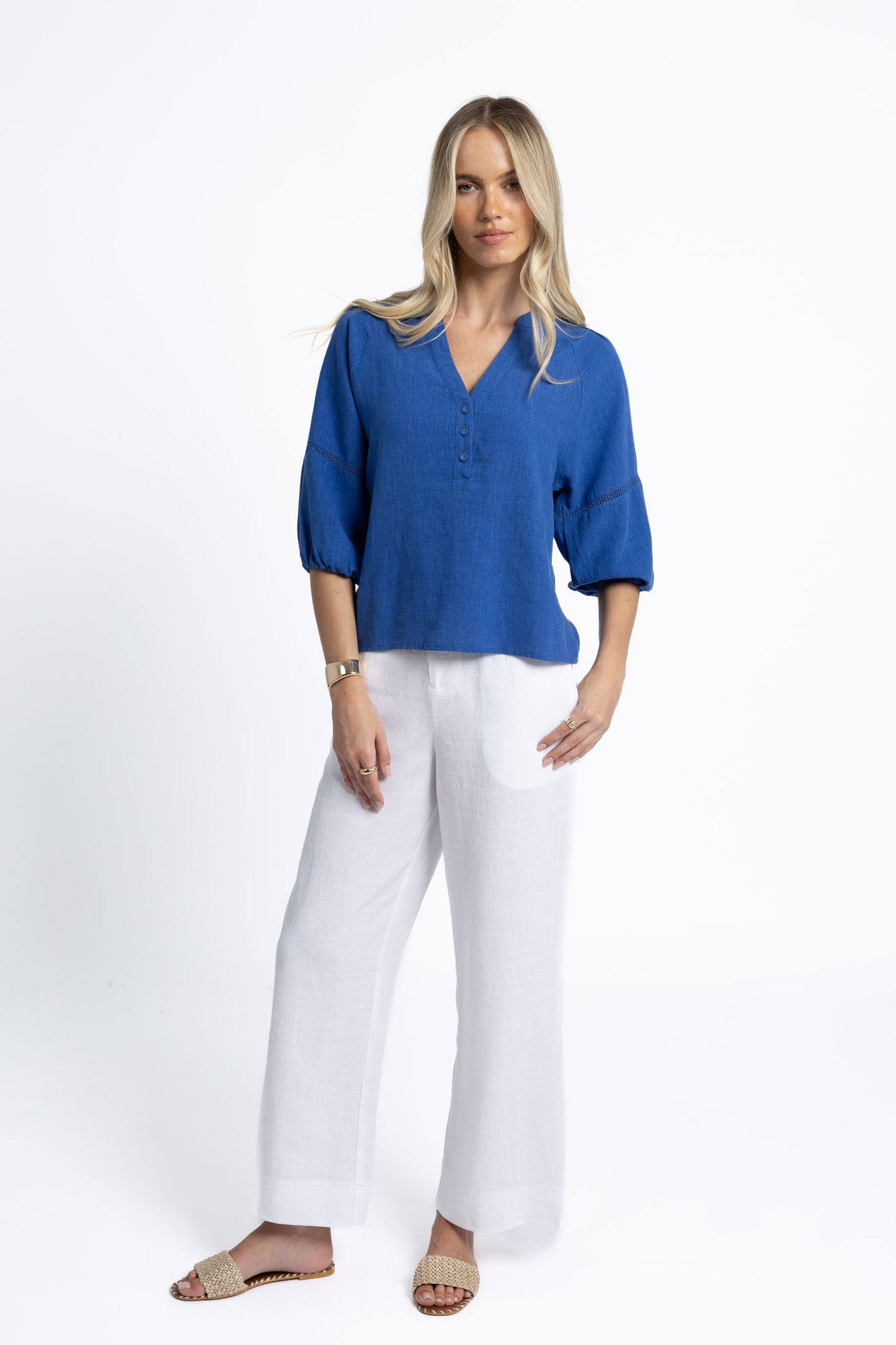 Nixie Blouse Royal Blue