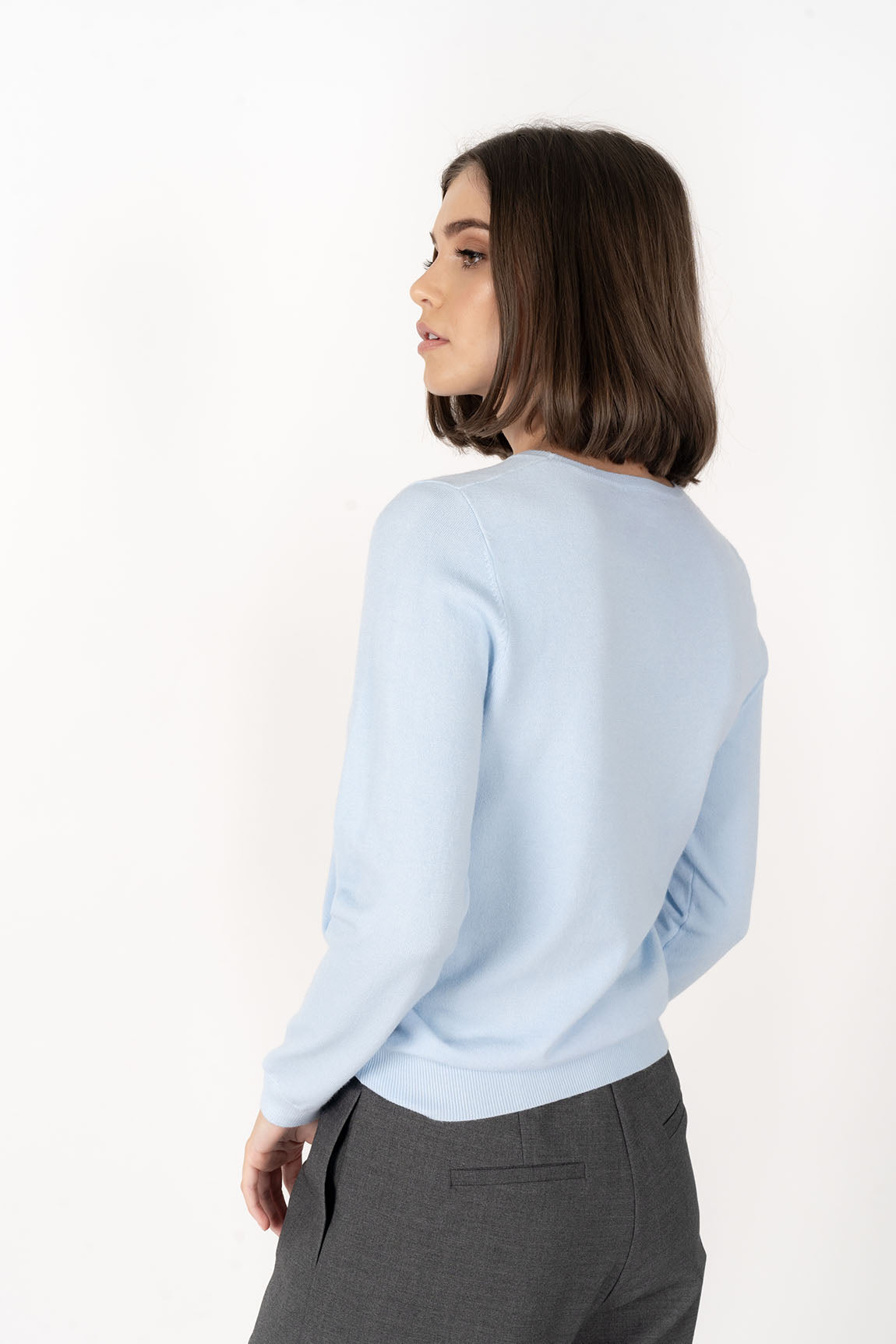 Mae Jumper Ice Blue & Spearmint