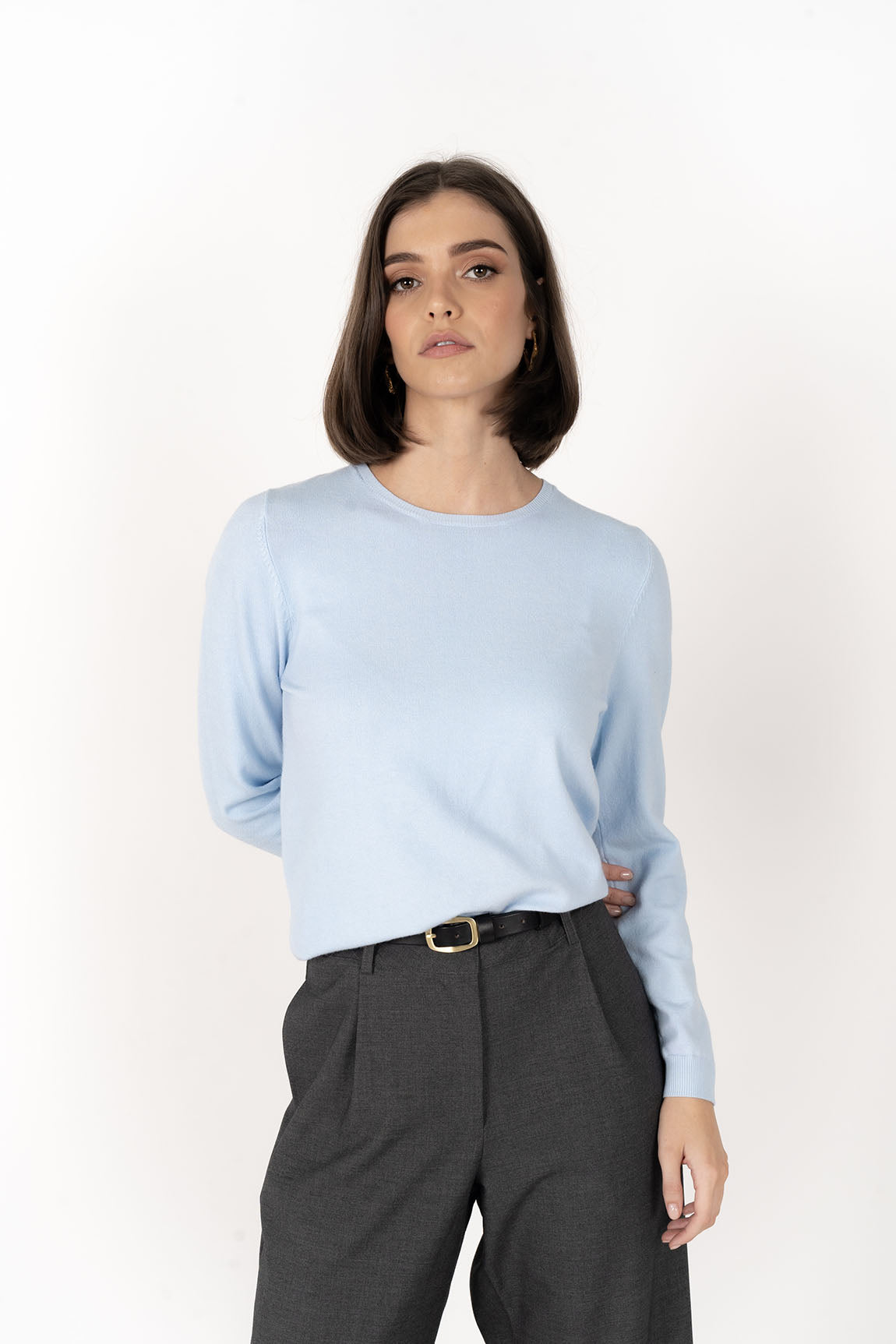 Mae Jumper Ice Blue & Spearmint