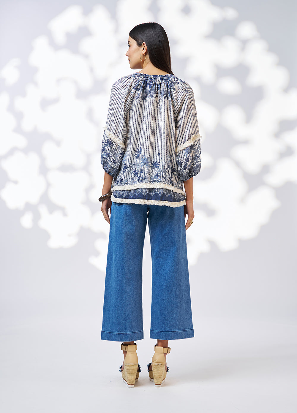 Xanthe Top Burnt Orange Multi