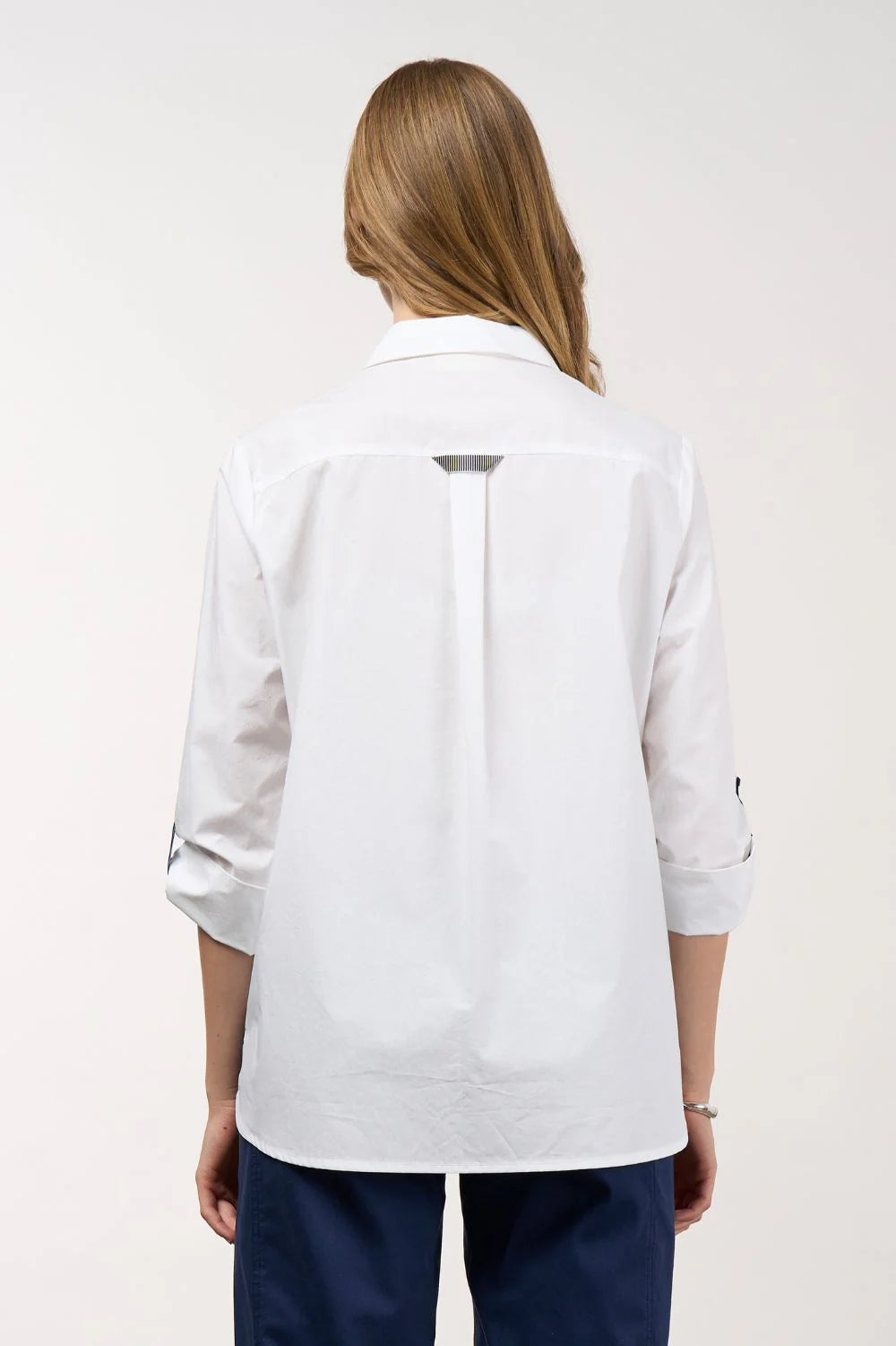 Mixed Media Shirt White