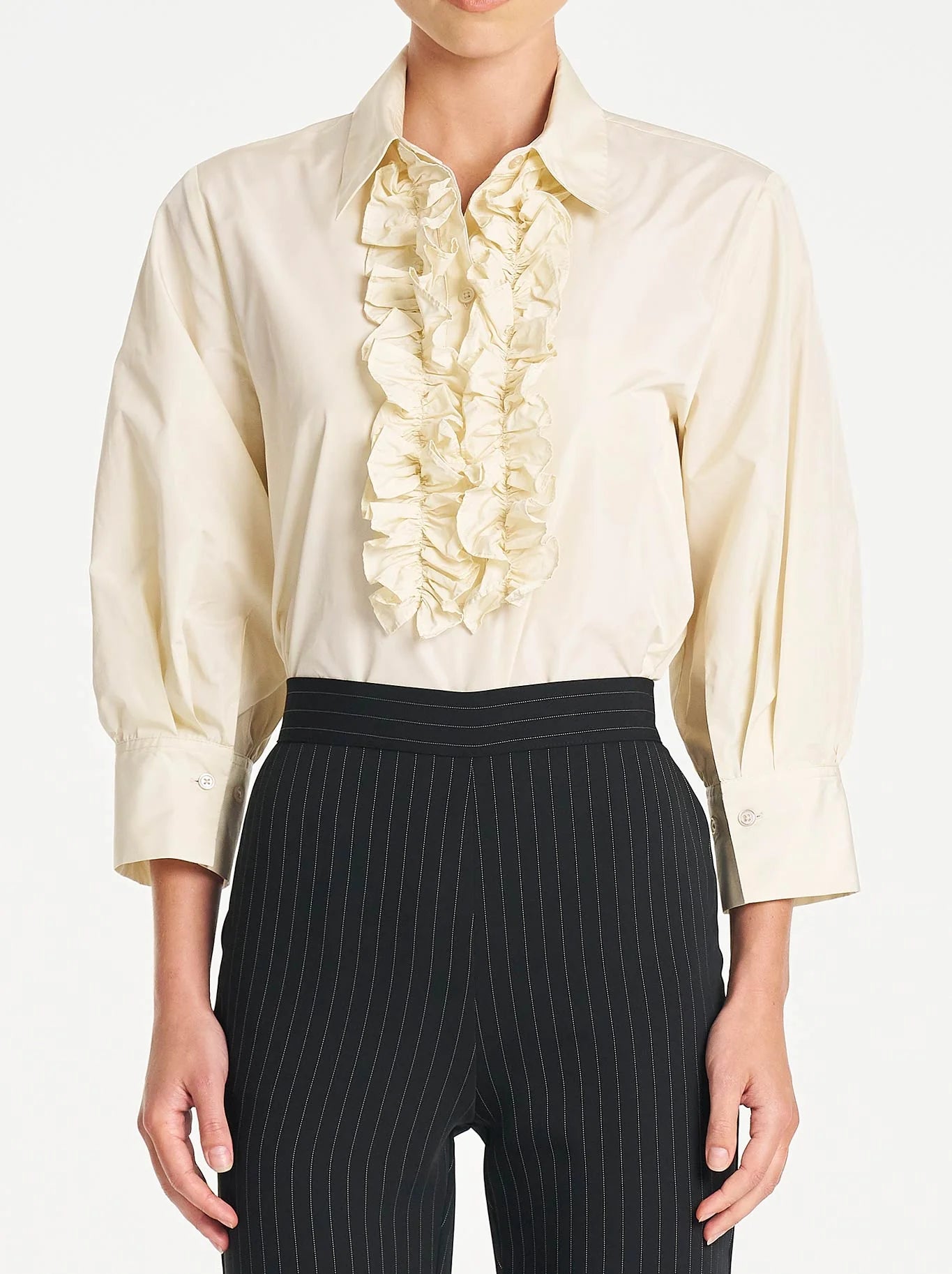 Ruffle Resort Top Vanilla