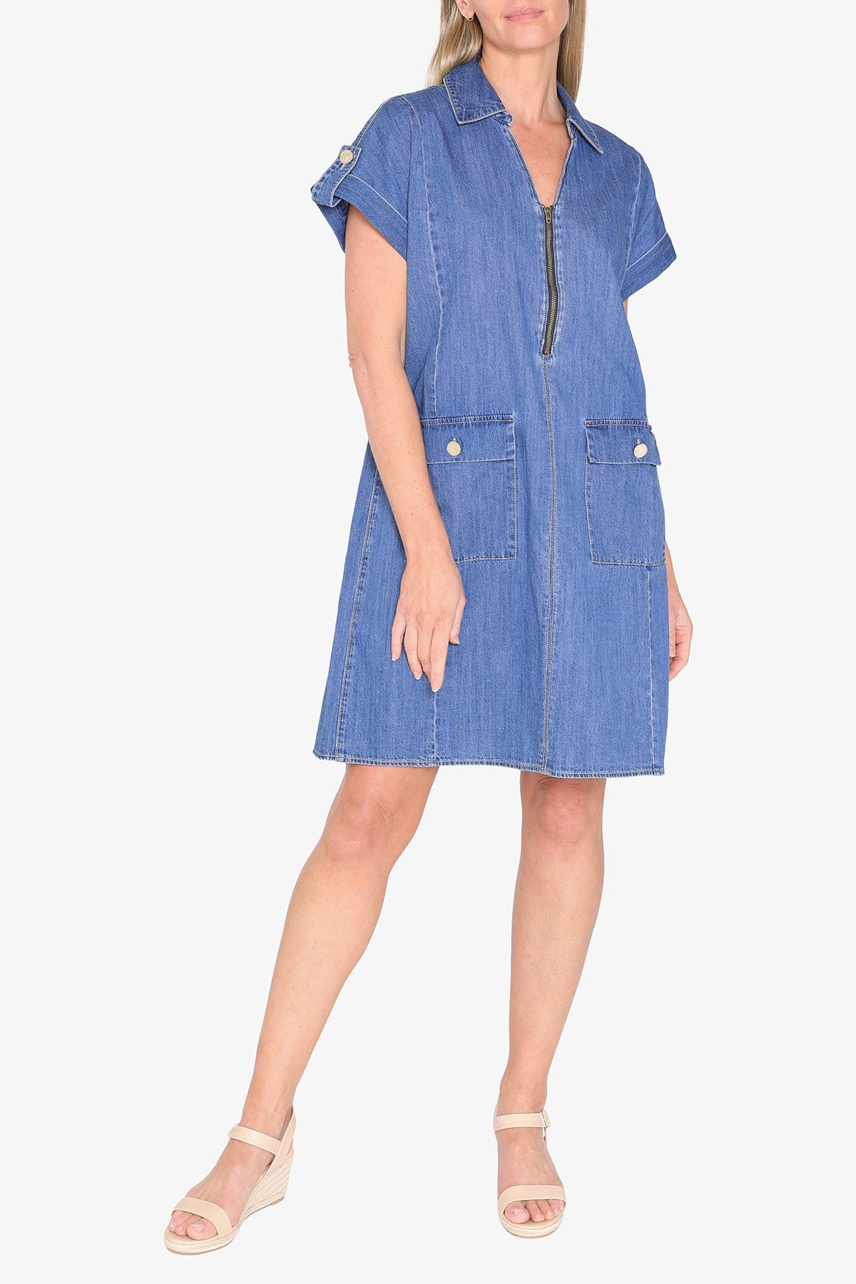 Phoenix Dress Mid Wash