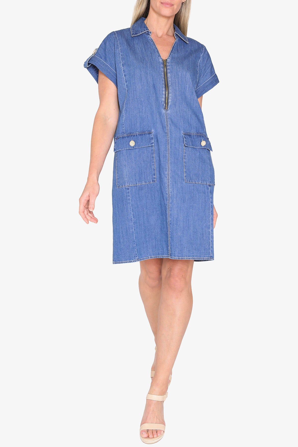 Phoenix Dress Mid Wash