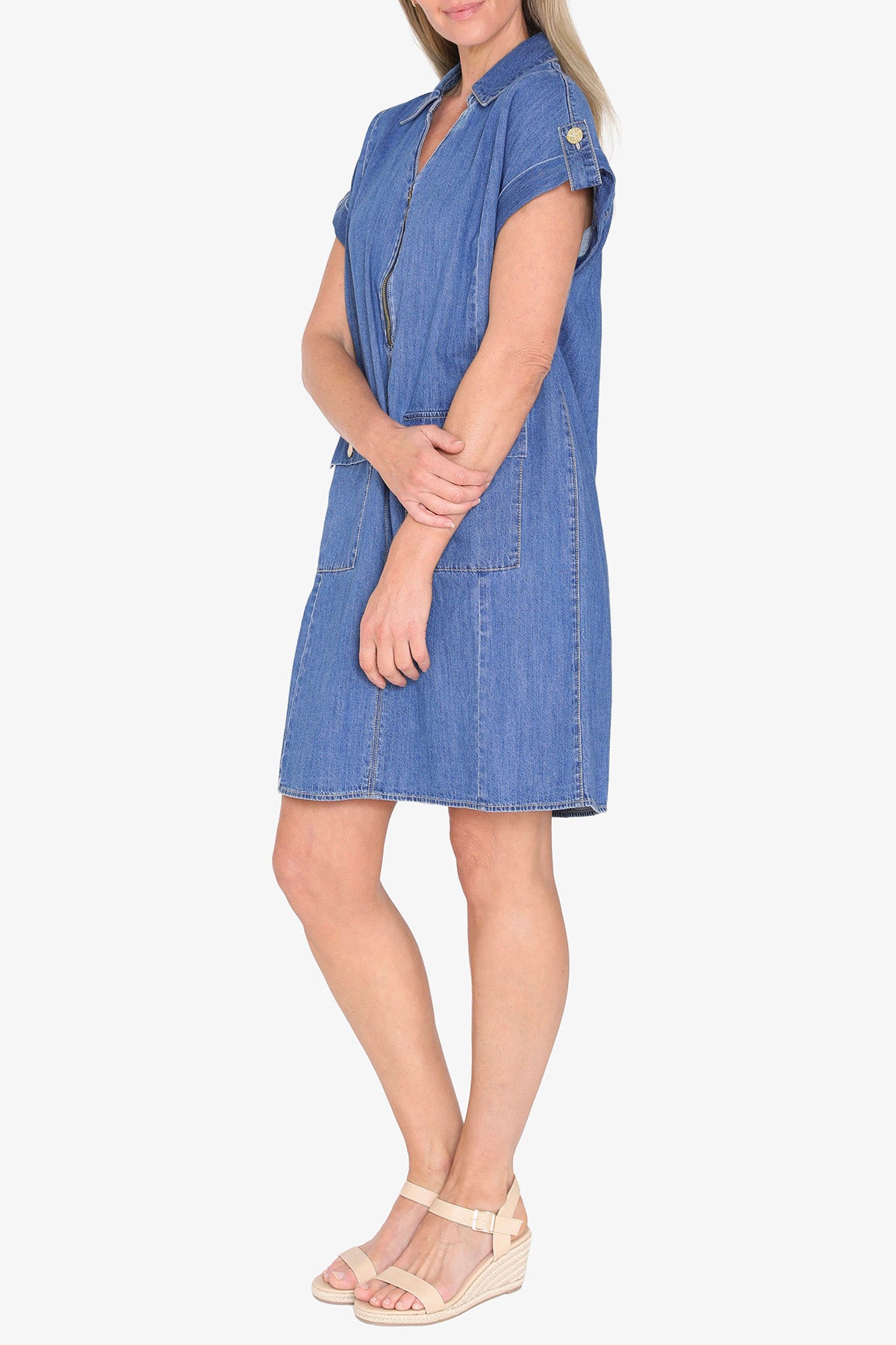 Phoenix Dress Mid Wash