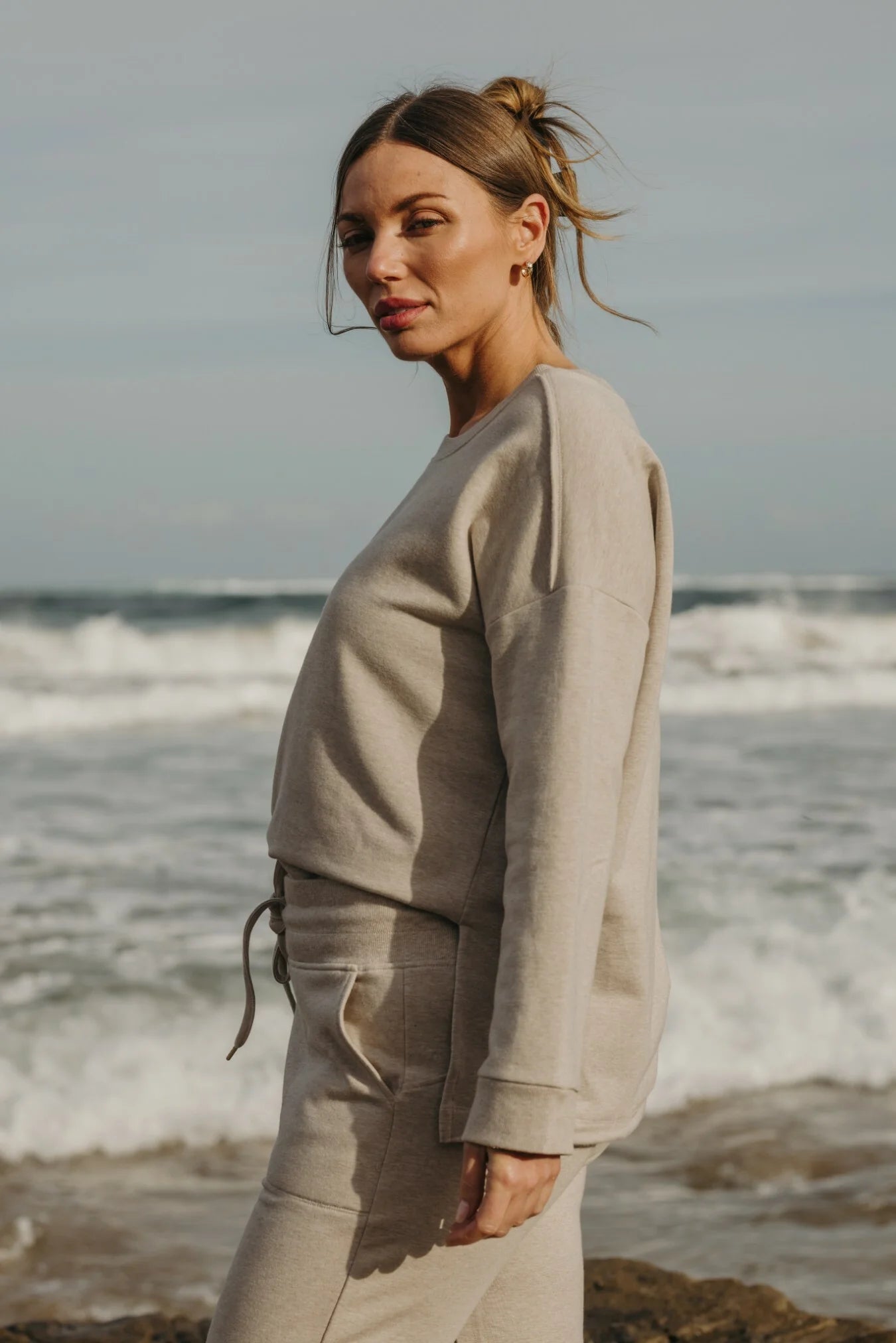 Heavenly Fleece Windcheater Wheat
