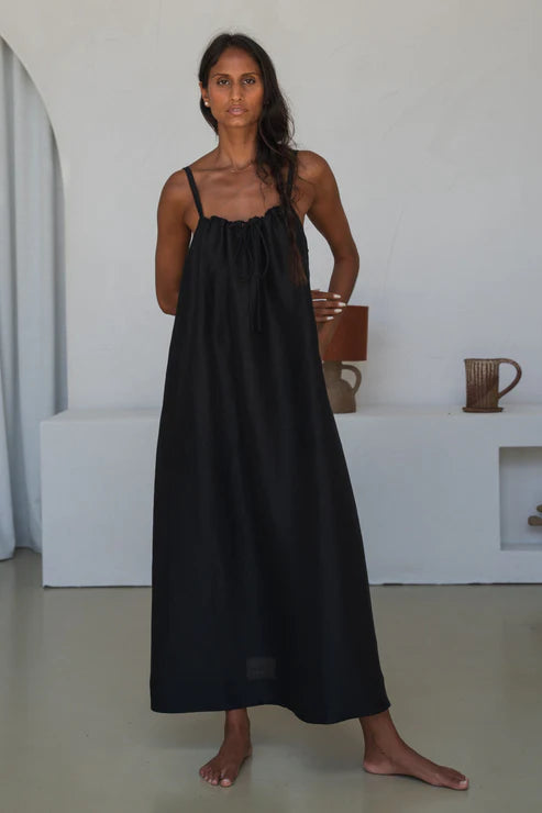 Nova Linen Silk Dress