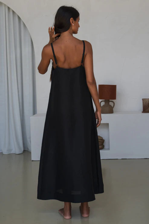 Nova Linen Silk Dress