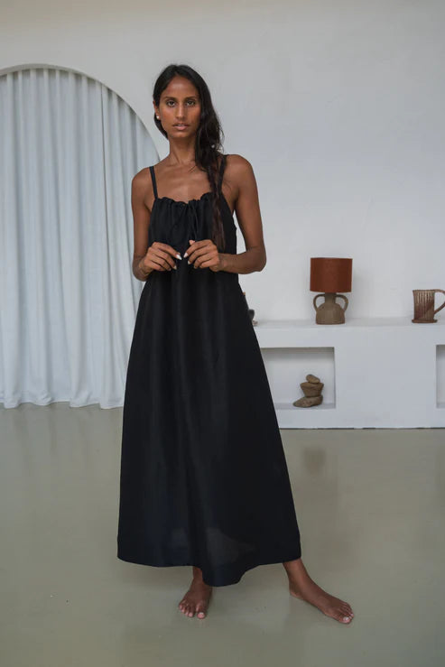 Nova Linen Silk Dress