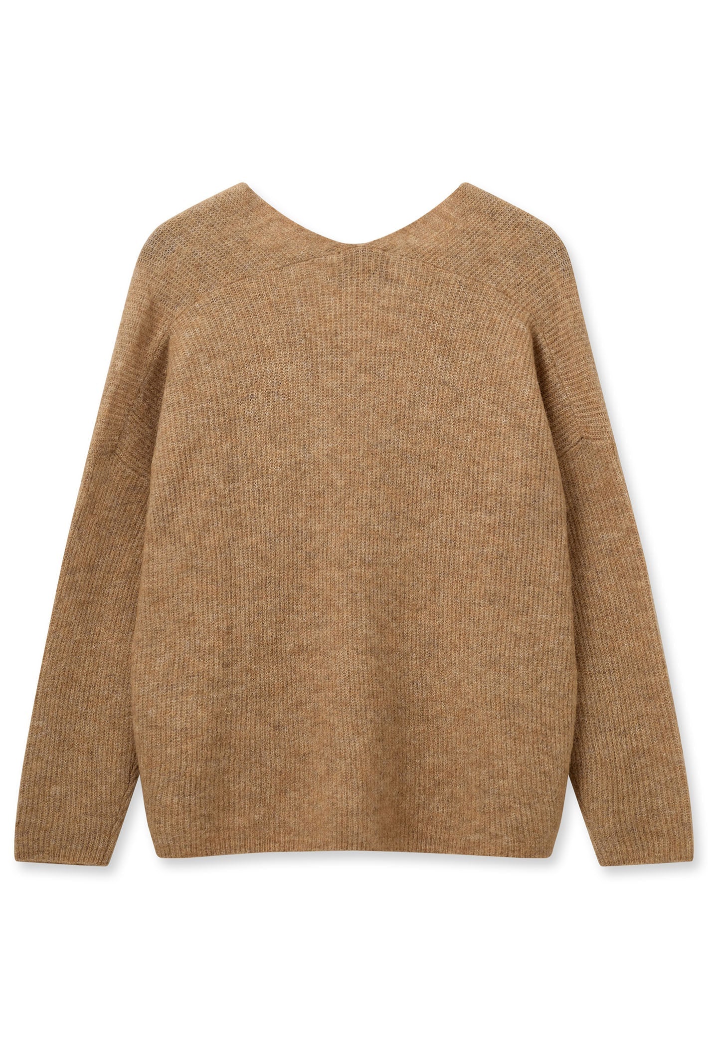 Thora V-Neck Knit Jumper Tannin Brown