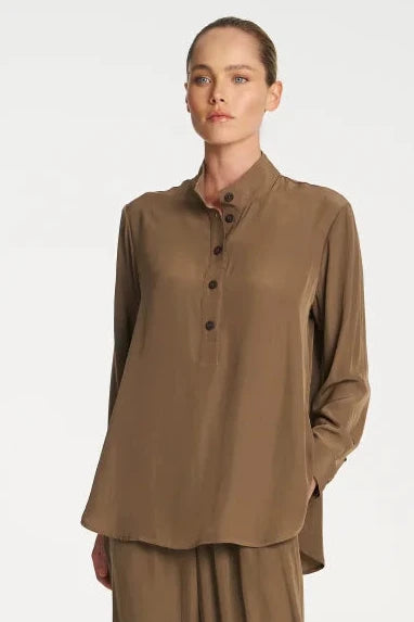 Swish Tab Shirt Chestnut
