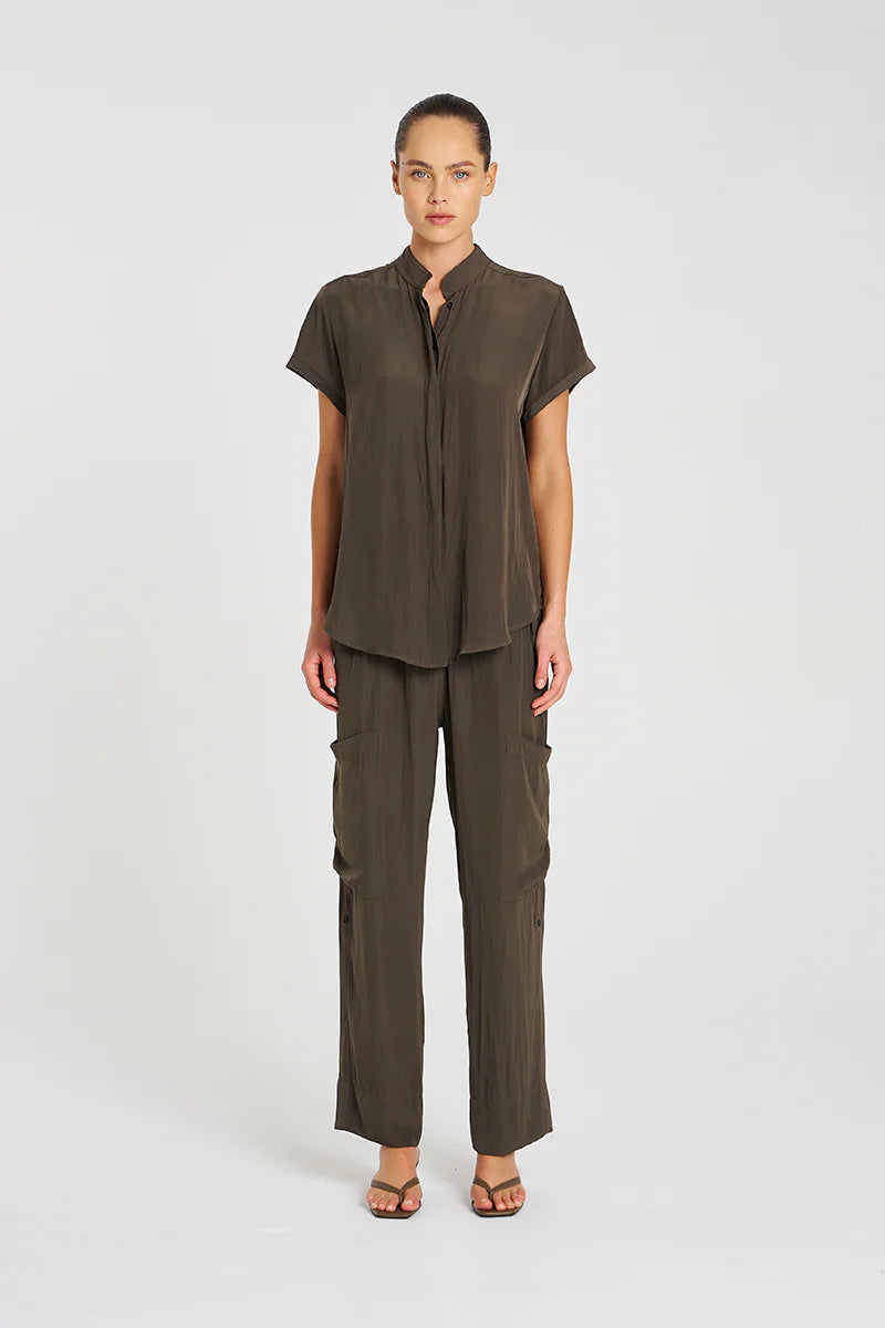 Soft Cargo Pant in Leather Pre Order Oct Delivery