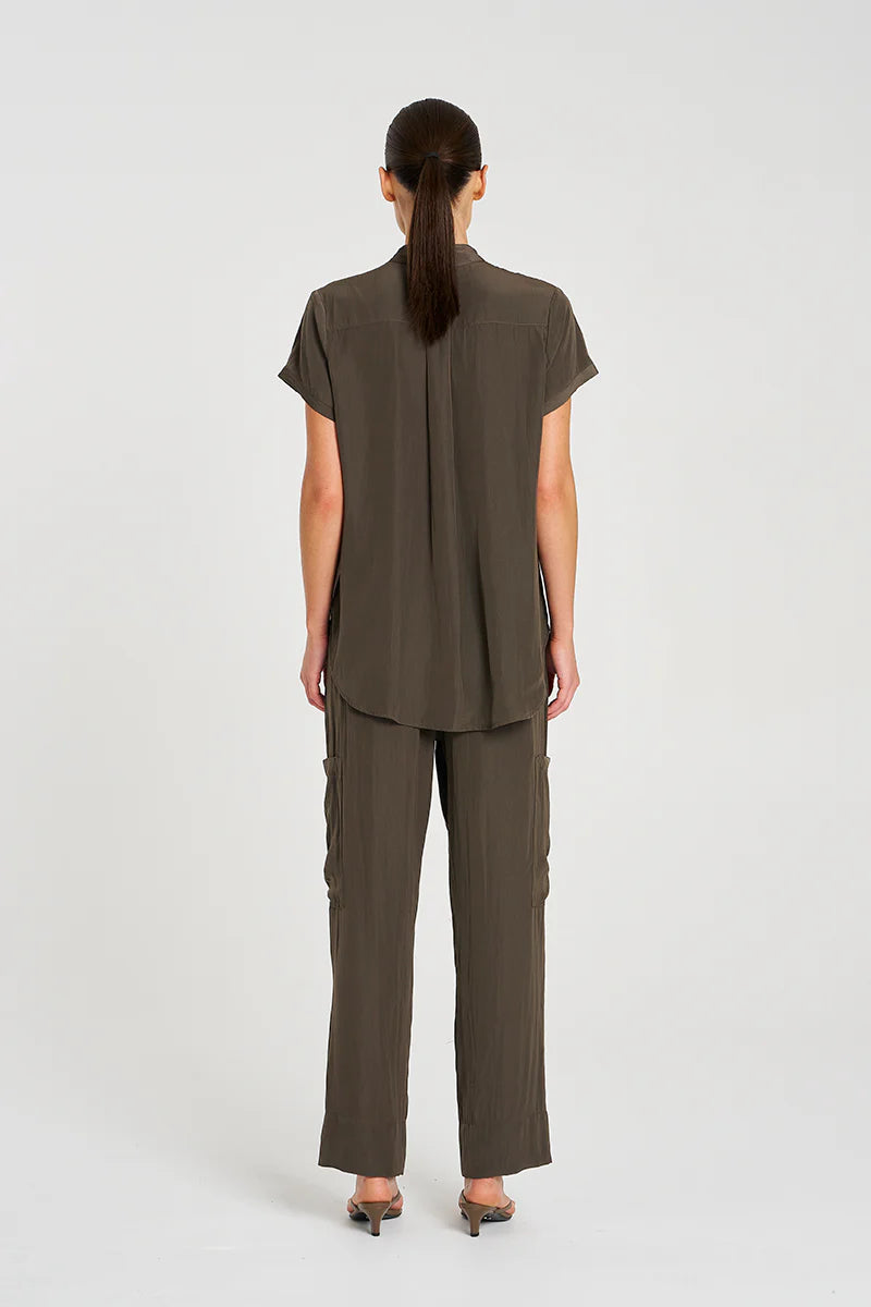 Soft Cargo Pant in Leather Pre Order Oct Delivery