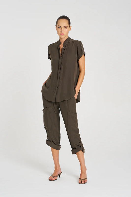 Soft Cargo Pant in Leather Pre Order Oct Delivery