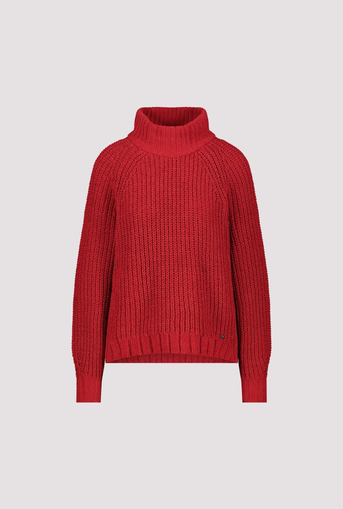 Chenille Sweater in Chimney Red