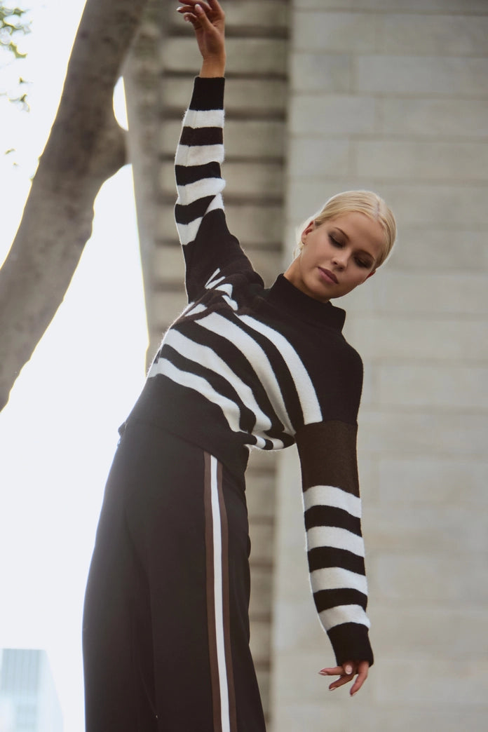 Striped Sweater + Emblem