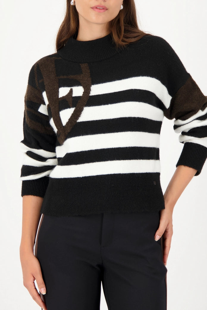 Striped Sweater + Emblem