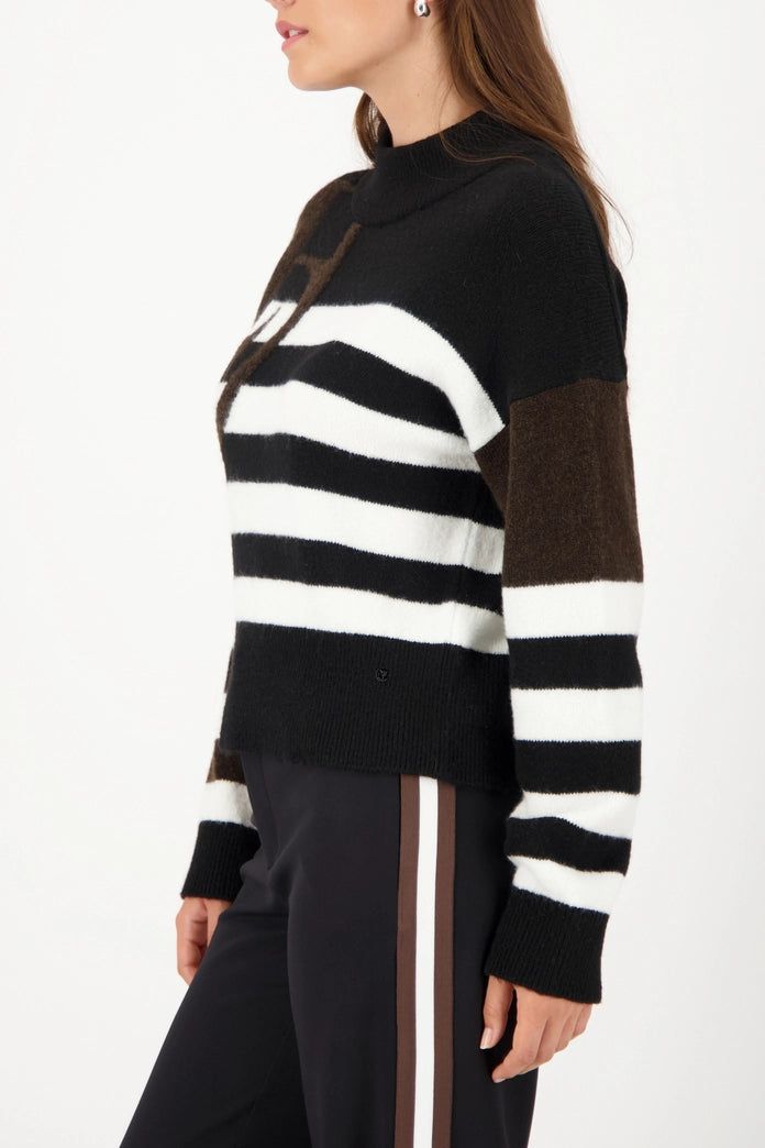 Striped Sweater + Emblem