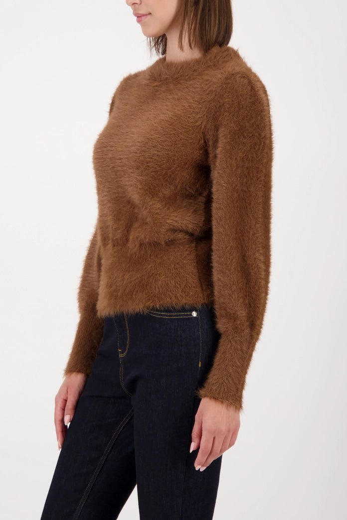 Plush Sweater Cognac