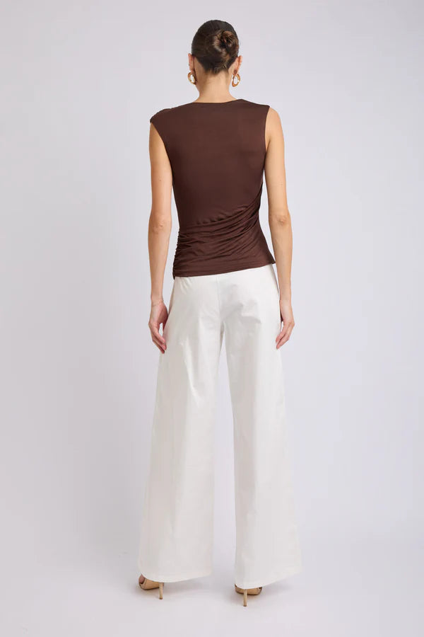 Lorena Asymmetrical Jersey Top
