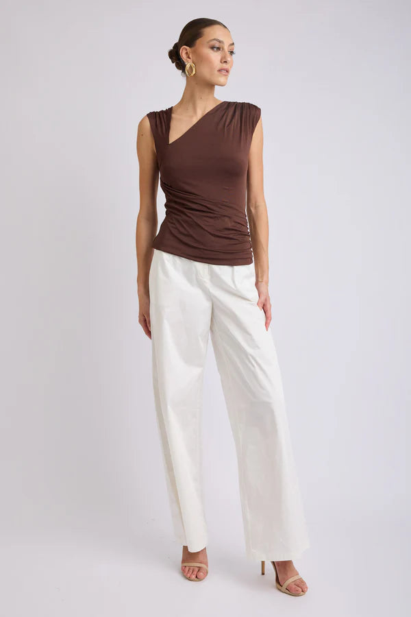 Lorena Asymmetrical Jersey Top