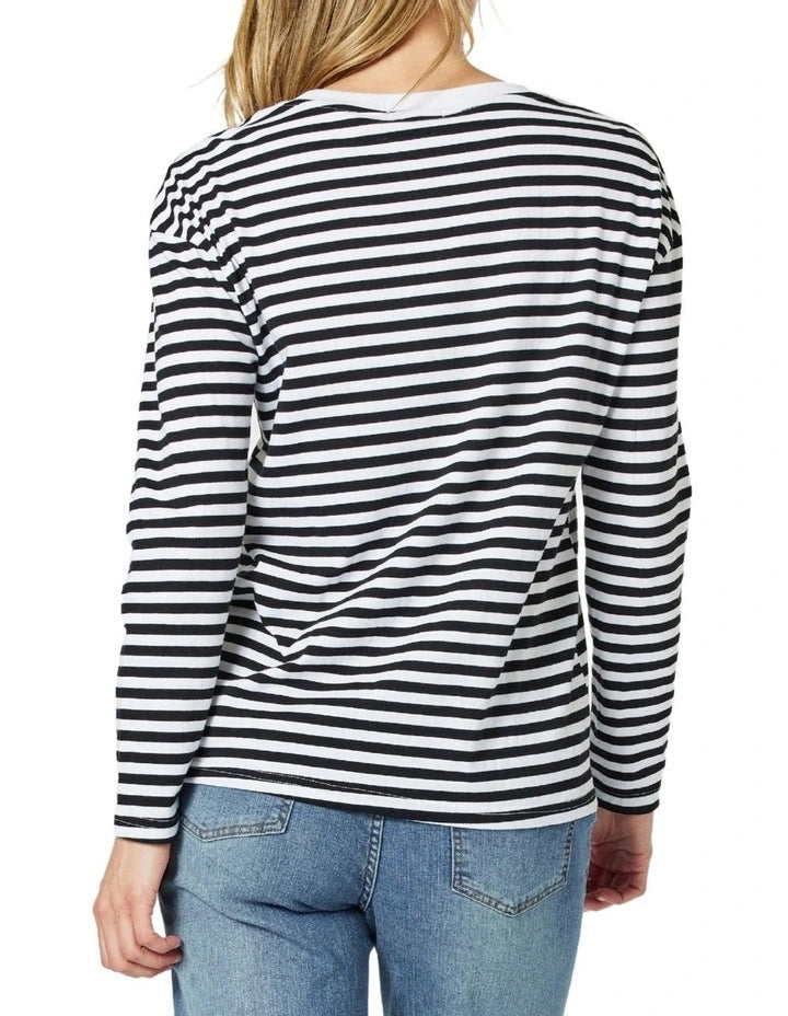 Saint Tropez Tee Black / white