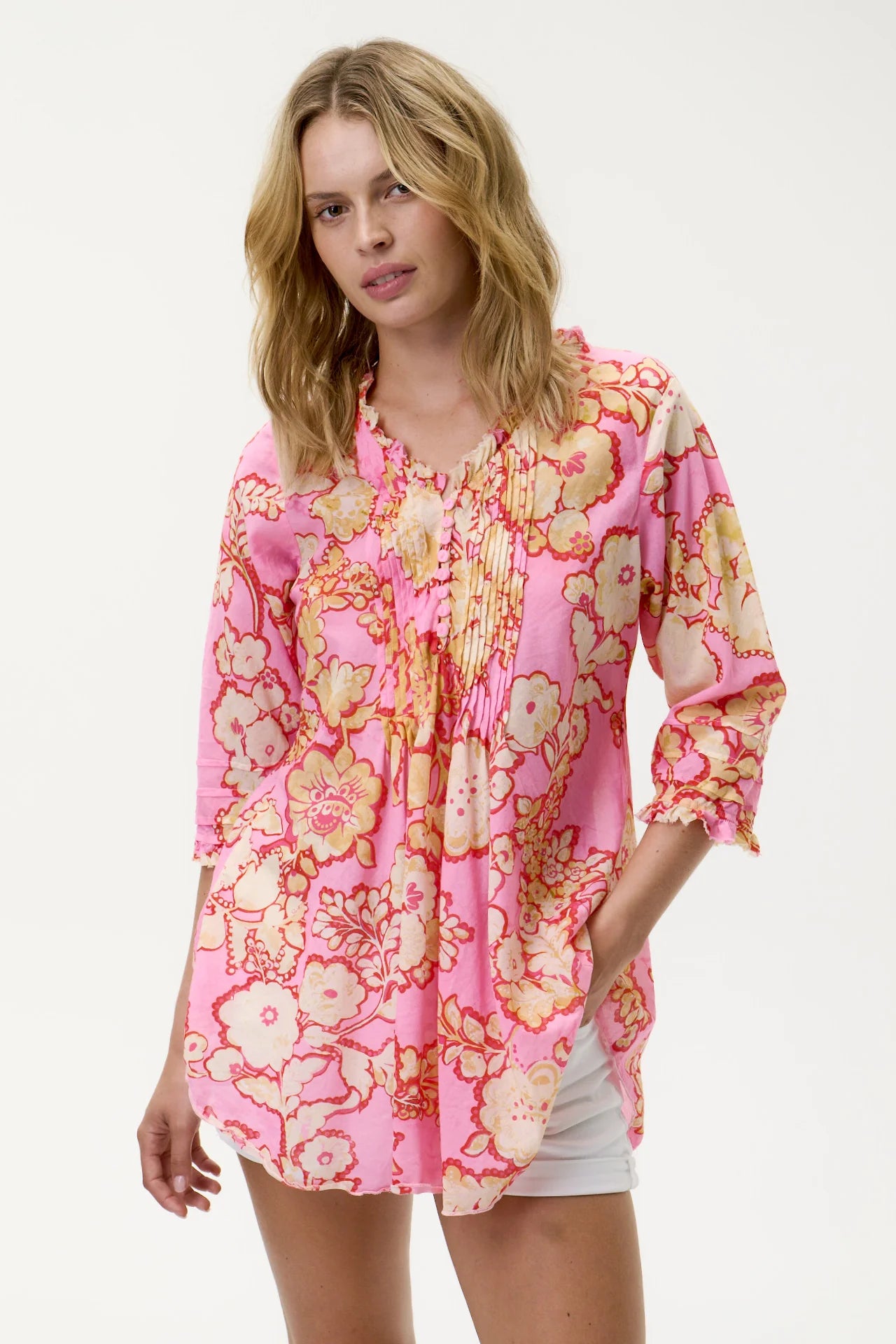 Poppy Top-Coral Bay-Cotton-Pink