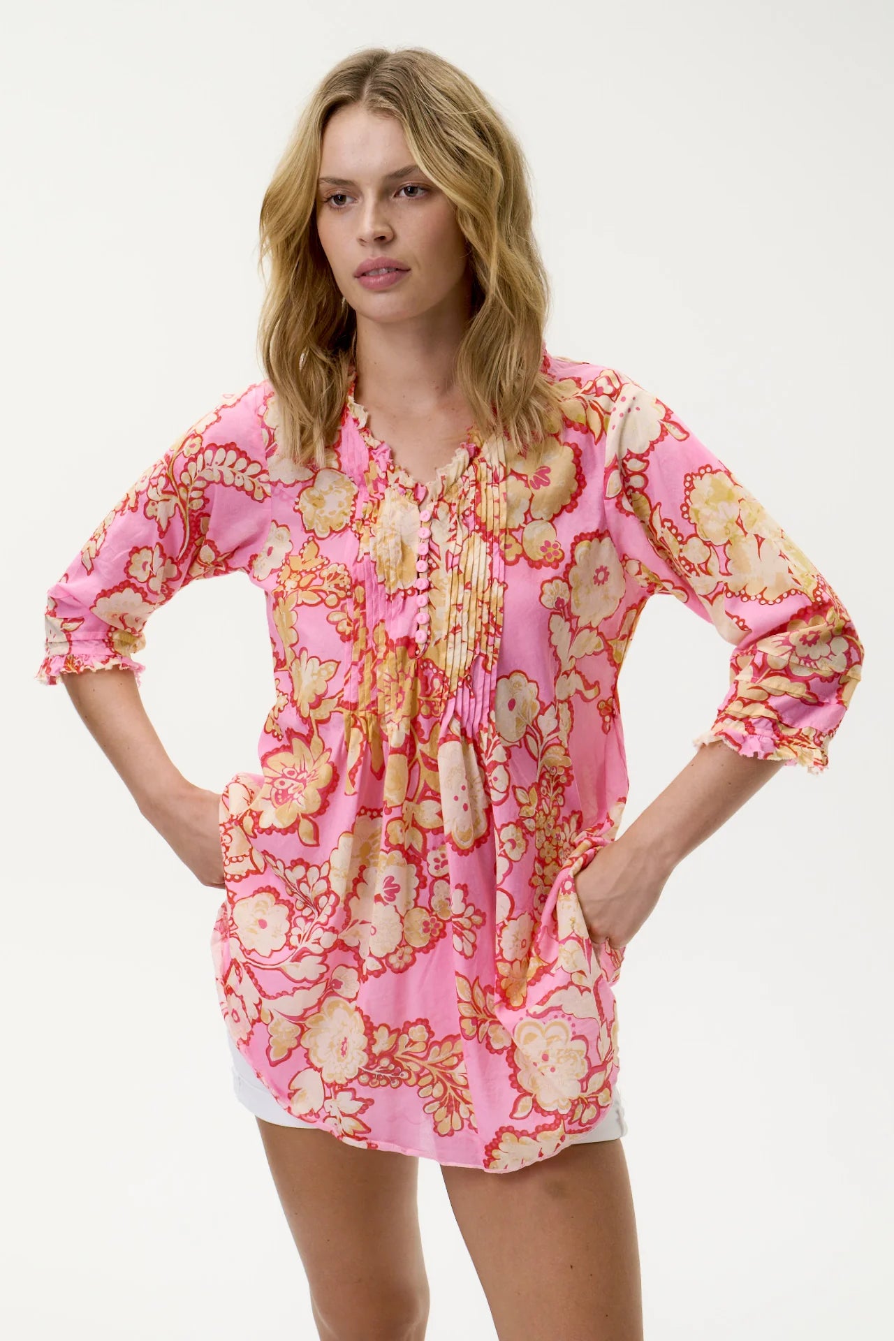 Poppy Top-Coral Bay-Cotton-Pink