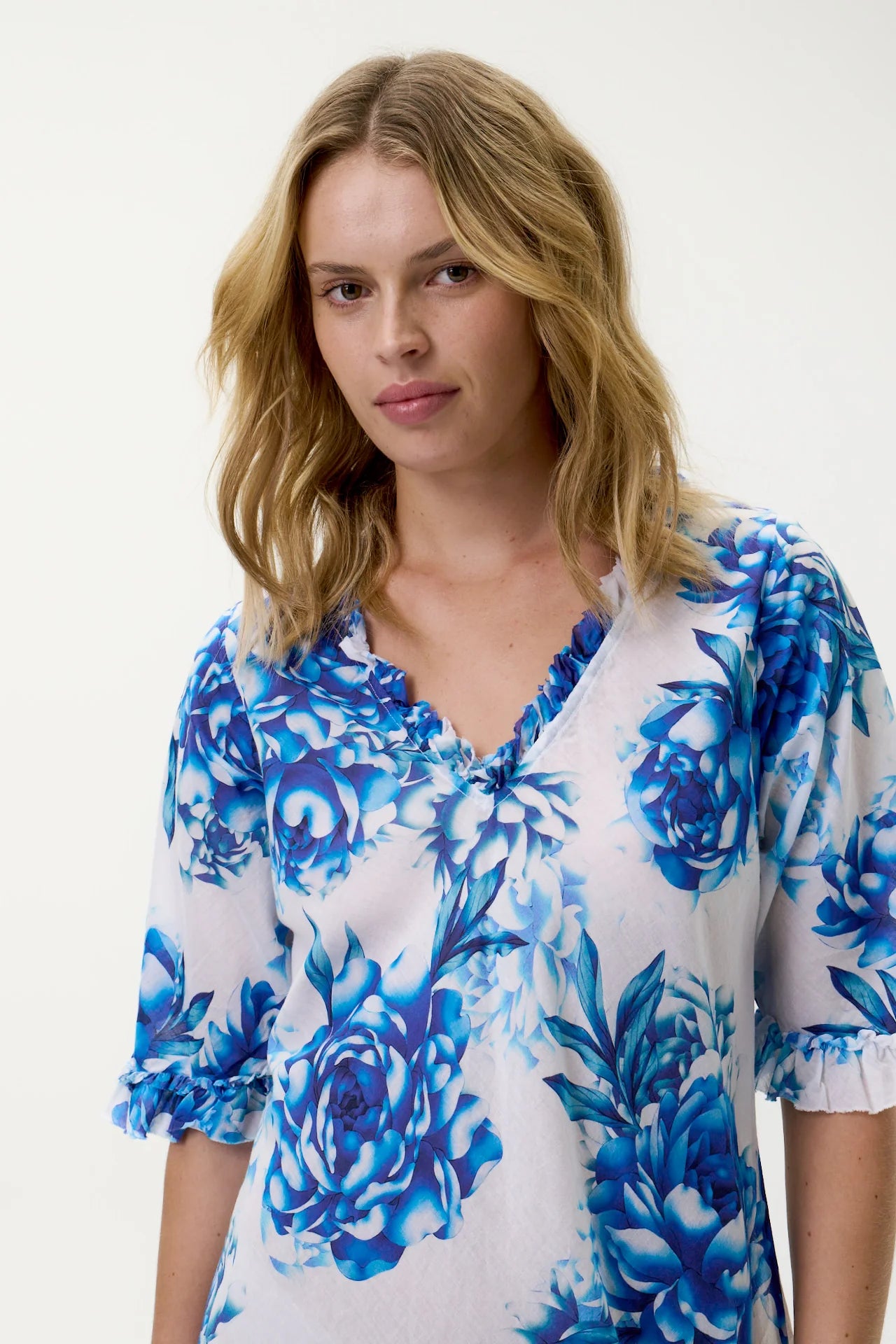 Middy Indi-Kefalonia-Cotton-Blue Roses