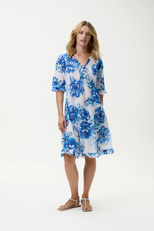 Middy Indi-Kefalonia-Cotton-Blue Roses