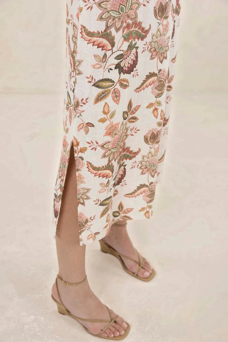 BOHEMIAN ROSE STRAPPY DRESS