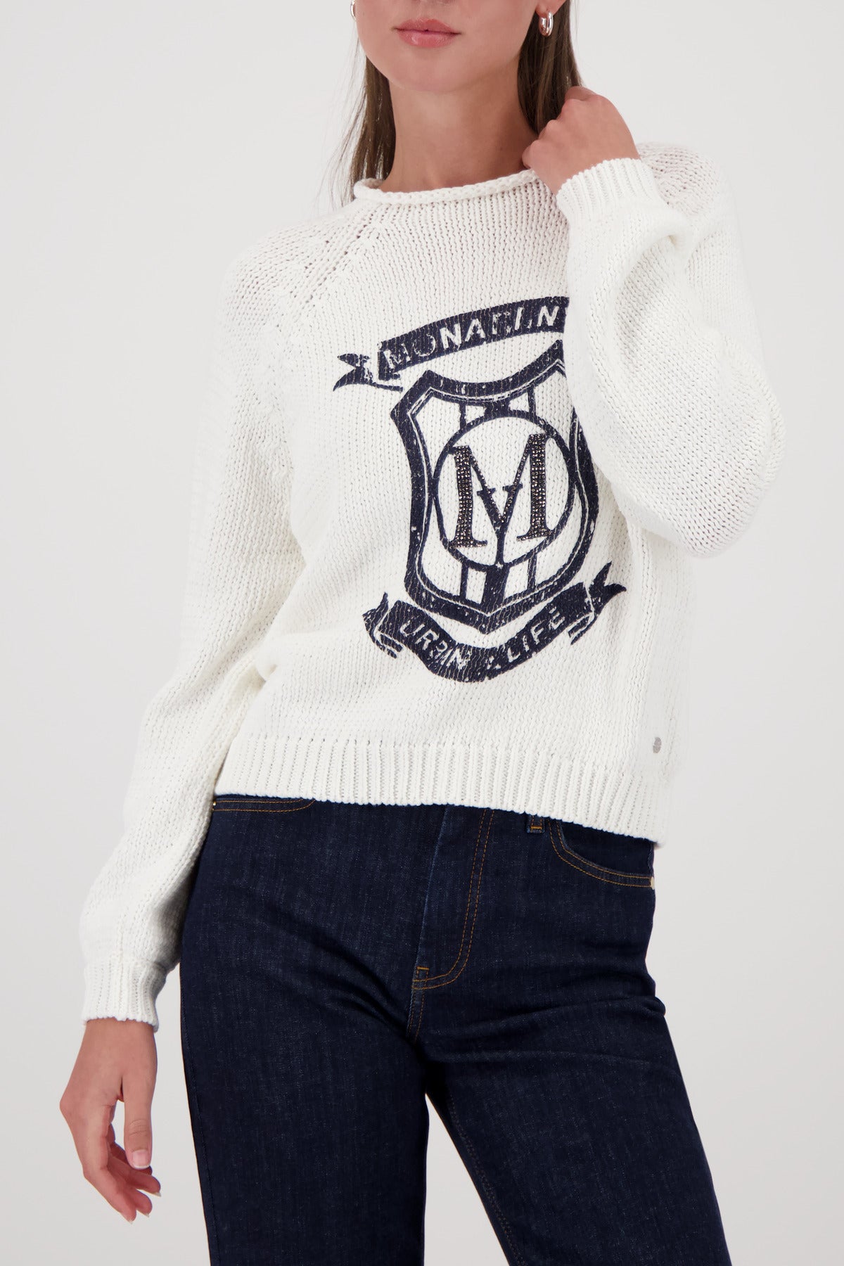 Off white Ribbon Emblem Sweater