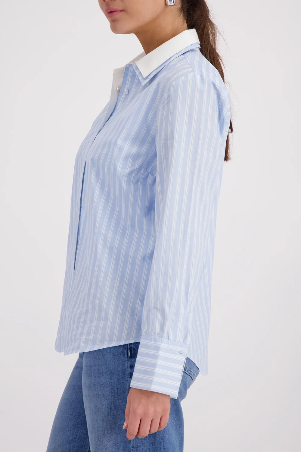 Striped Blouse Sky