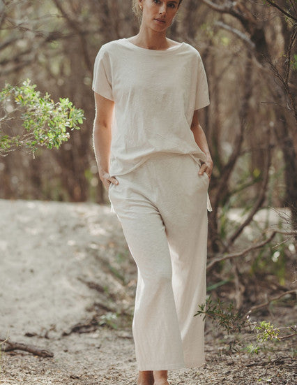 Seascope Organic Cotton Flow Pant in Pebble