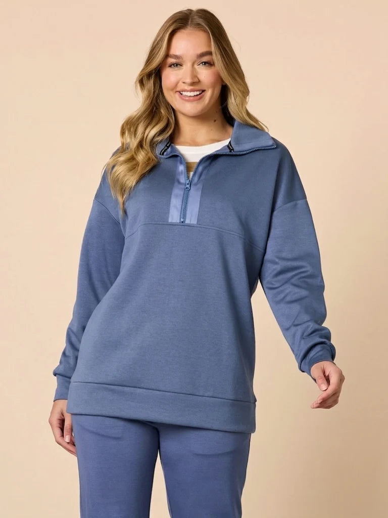 Urban city zip sweatshirt