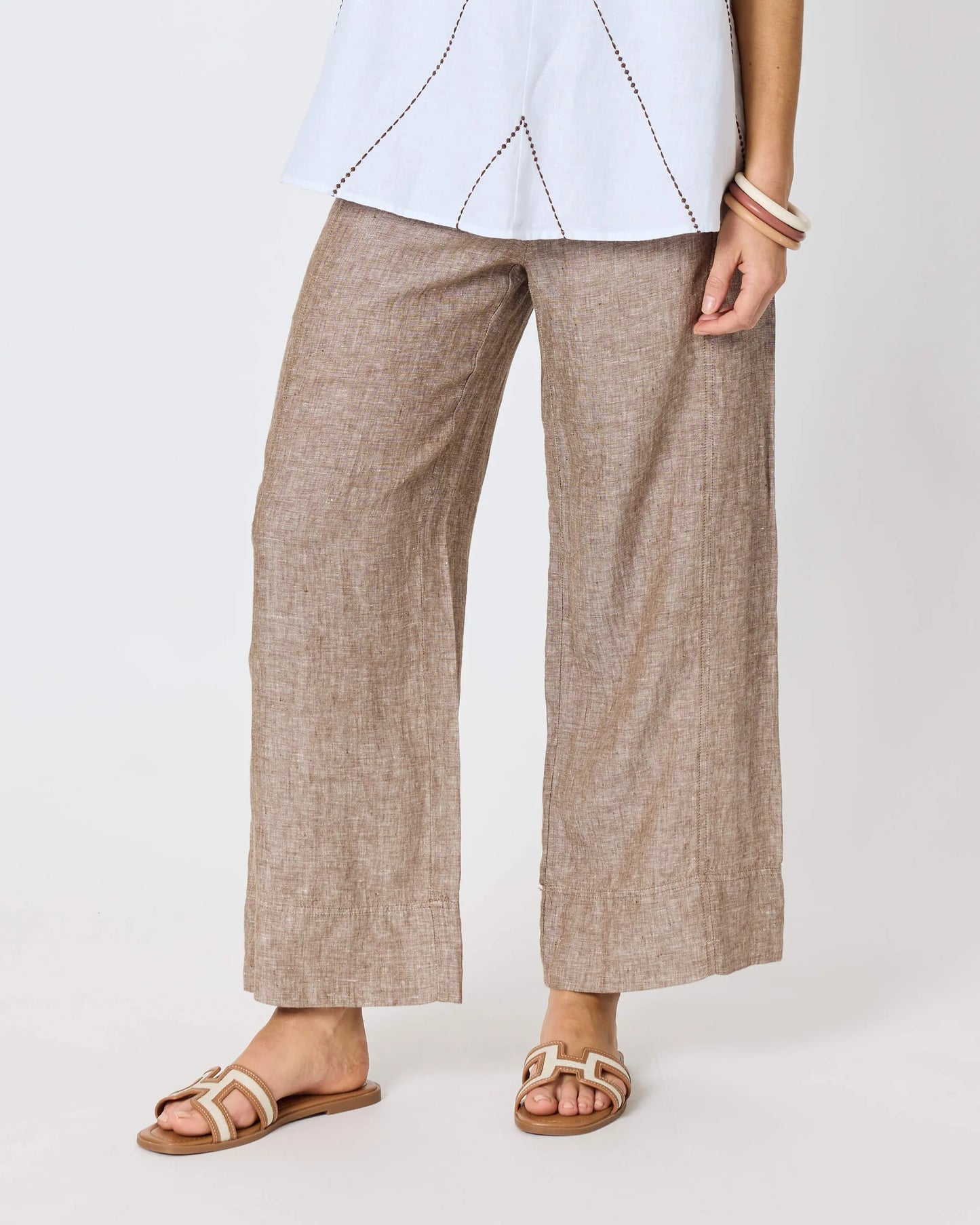 Haven Linen Pant Mocha