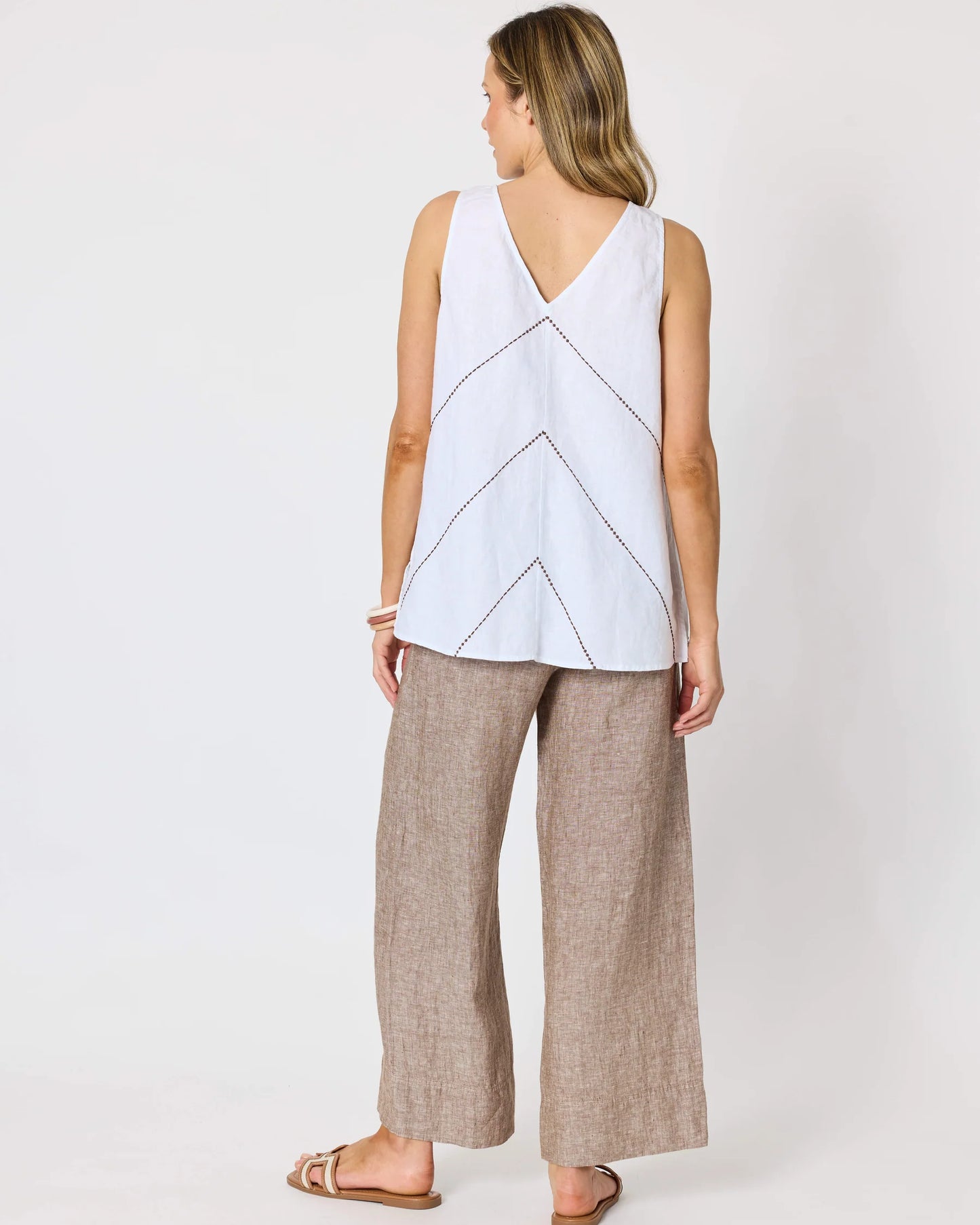 Haven Linen Pant Mocha