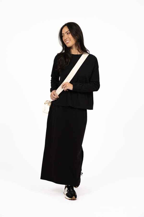 Banter Skirt Chocolate & Black